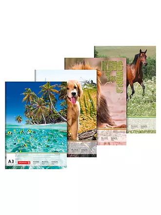 BRUNNEN VERLAG | Bloc de dessin A3 - 20 feuilles | 